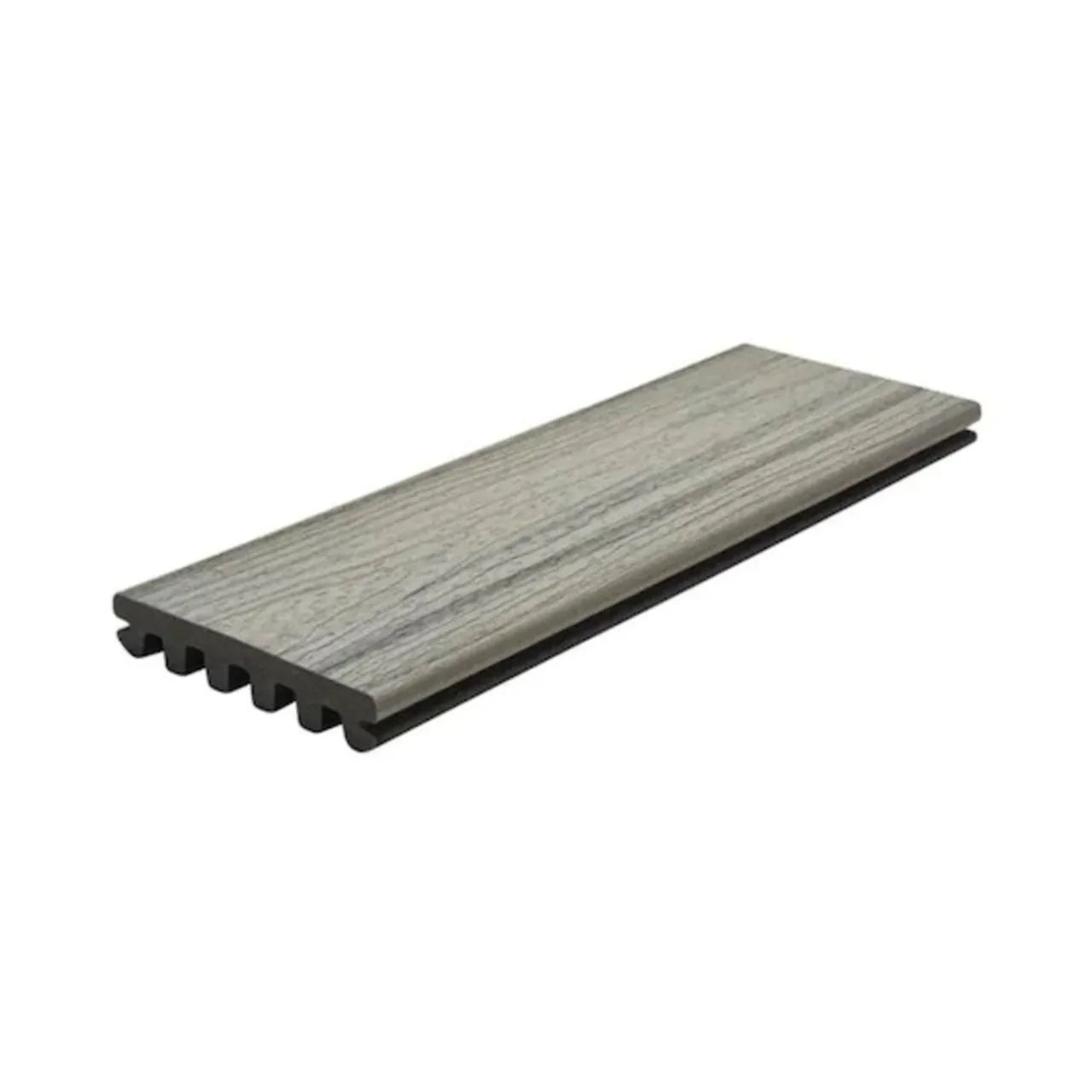 Enhance Naturals 1 in. x 5-1/2 in. x 16 ft. Grooved Edge Composite Decking Board - Foggy Wharf